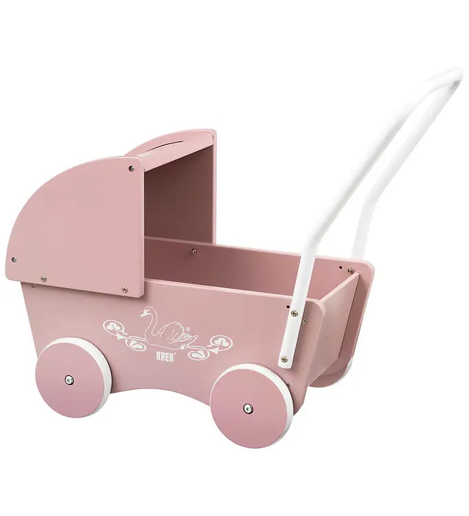 Krea Poppenwagen - Hout - Rose Premium