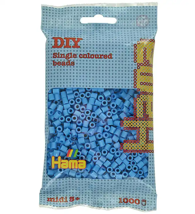 Lage Kosten Hama Midi Kralen - 1000 st. - 119 Doorzichtig Blauw