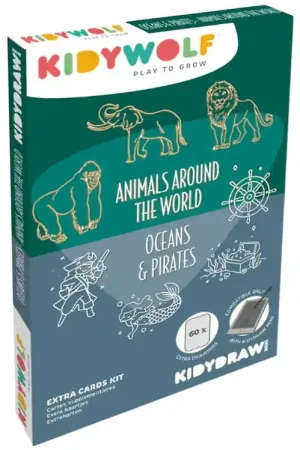 Voordeelprijs Kidywolf Refill Tekenmotieven - 60 motieven - Animals Of The Wor