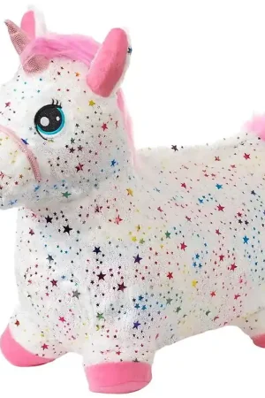 Krea Springend dier - Hop & Bounce pluche Unicorn m. Roze Haar Lage Kosten
