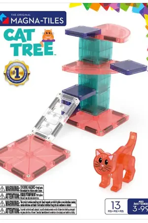 Koopje Magna-Tiles Magneetset - 13 Onderdelen - CAT Boom + MicroMAGS