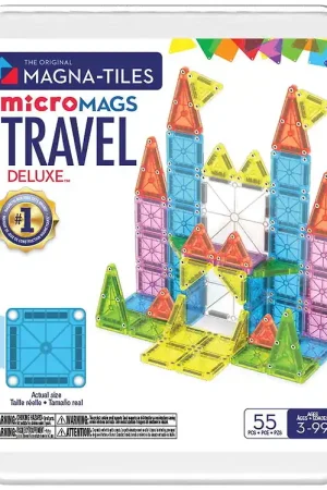 Direct Beschikbaar Magna-Tiles Magneetset - 55 Onderdelen - Deluxe Travel Set + Mic