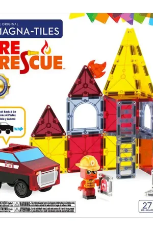 Exclusieve Aanbieding Magna-Tiles Magneetset - 27 Onderdelen - vier Redding + MicroMAG