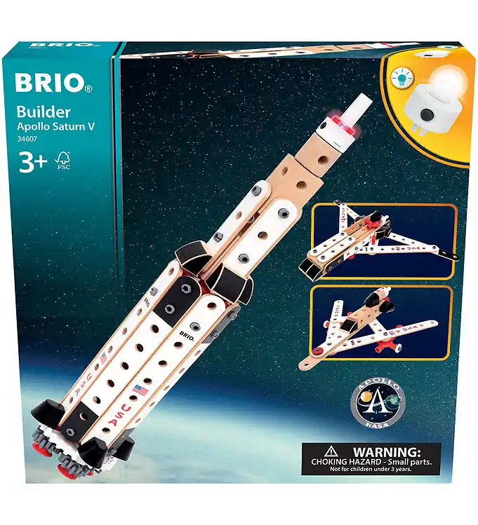 BRIO Builder Bouwwerf Speelset - Apollo Saturnus V - 34607 Direct Verzonden
