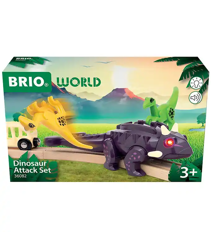 Laatste Kans BRIO World Dinosaurussen m. Licht en geluid - Attack Set - 4 Ond