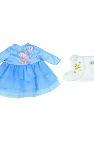 Baby Born Poppenkleding - Jurk - 36 cm - Blauw Op = Op