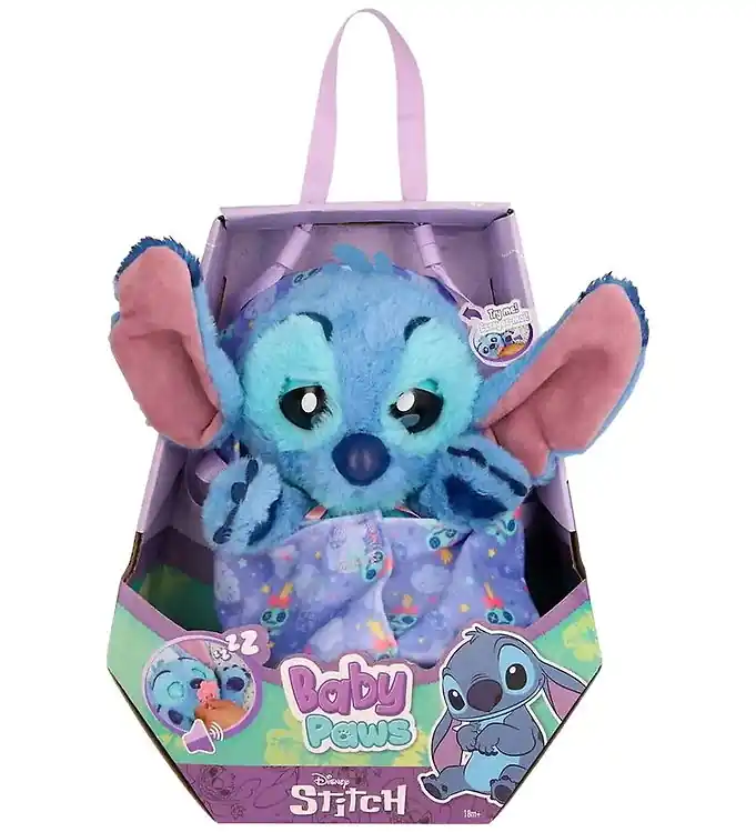 Baby Paws Interactief Knuffel - 24 cm - Stitch Uitverkoop