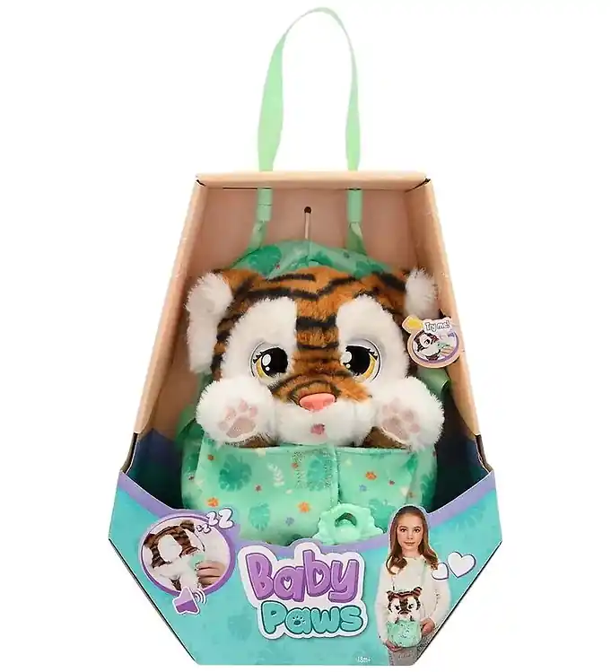 Bestel Nu Baby Paws Knuffel - 24 cm - Tijger