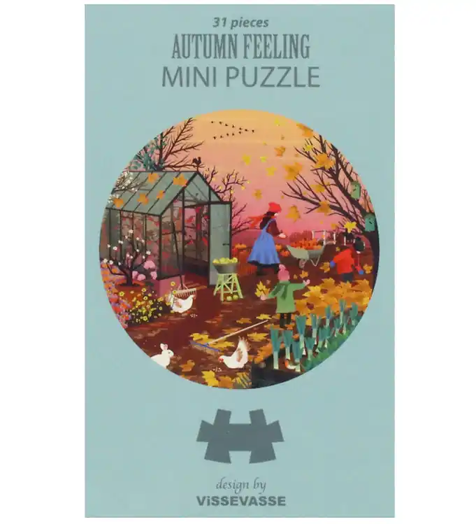 Gratis Retour Vissevasse Puzzel - Mini - 11x11 cm - 31 Bakstenen - Herfsttarie