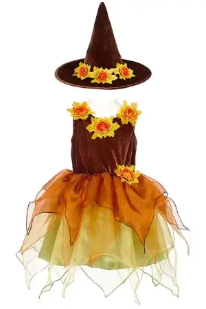 Beste Prijs Souza Verkleedkleren - Heks - Sabrina - Bruin/Oranje