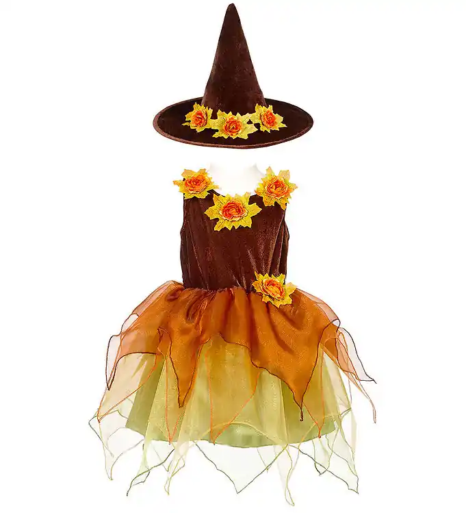 Beste Prijs Souza Verkleedkleren - Heks - Sabrina - Bruin/Oranje