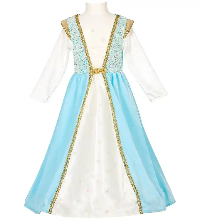 Souza Verkleedkleren - Prinses - Josephina - Wit/Blauw Op = Op