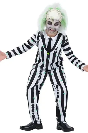 Smiffys Verkleedkleren - Beetlejuice - Wit/Zwart Betaalbaar