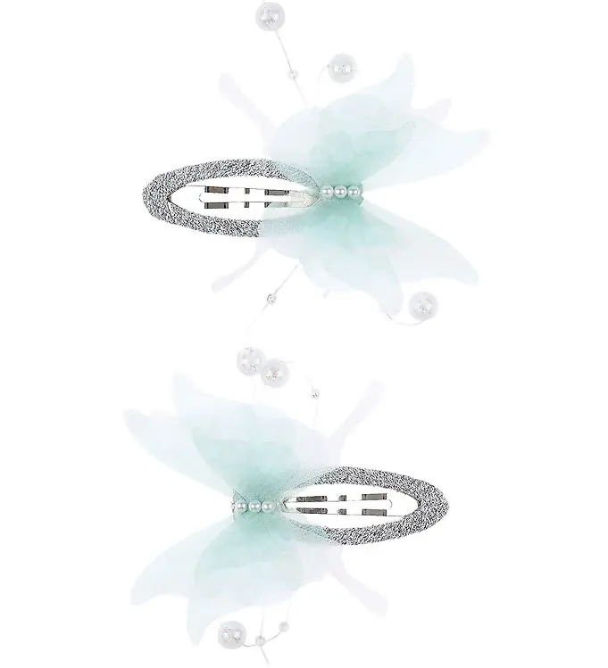 Souza Haarclips - 2-pack - Blauw Vlinders Voordeelprijs
