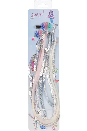 Bestel Nu Souza Verkleedkleren - Zeemeermin-haarclips m. Haar - Jody - 2 s
