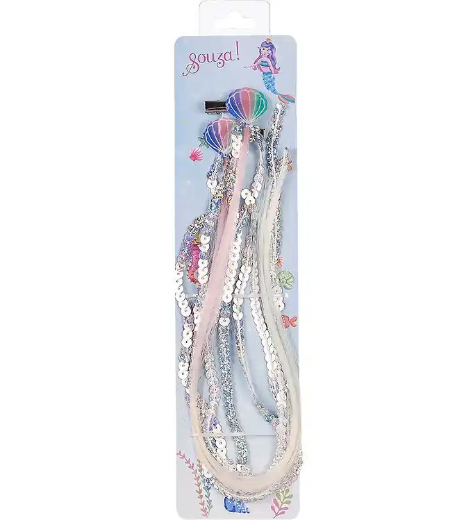 Bestel Nu Souza Verkleedkleren - Zeemeermin-haarclips m. Haar - Jody - 2 s