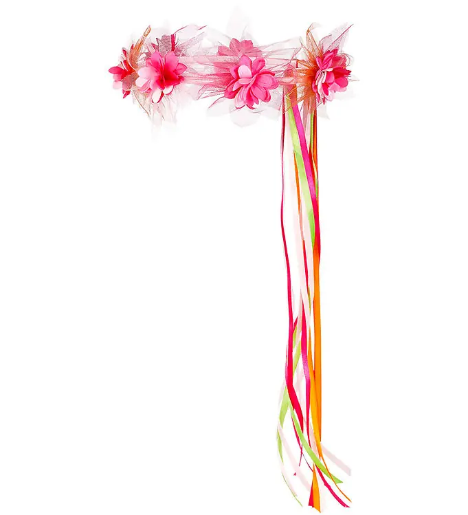 Gecertificeerd Souza Verkleedkleren - Haarband m. Bloemen - Paula - Roze/Oranje