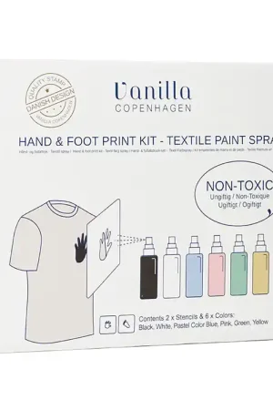 Vanilla Copenhagen Hand- en voetafdruk Set - Textielspray Voordeelprijs