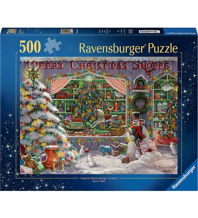 Beperkte Voorraad Ravensburger Puzzel - 500 Bakstenen - De Kerstwinkel