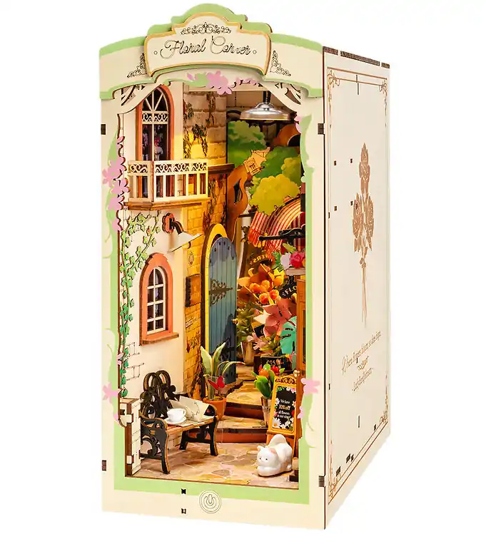Rolife Miniatuurdiorama - DIY - Boekenhoek & Wonderland - Bloem Meest Verkocht