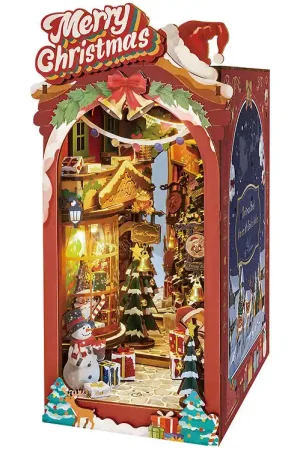 Hoge Kwaliteit Rolife Miniatuur Diorama - DIY - Boekenhoek & Wonderland - Kerst