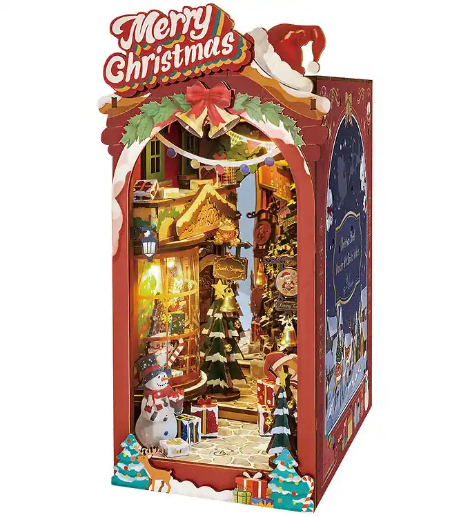 Hoge Kwaliteit Rolife Miniatuur Diorama - DIY - Boekenhoek & Wonderland - Kerst