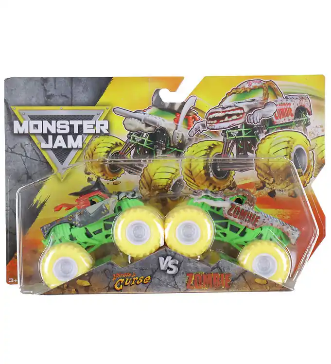 Rechtstreeks Van De Fabrikant Monster Jam Truck - 1:64 - 2-pack - Piratenvloek vs. Zombie