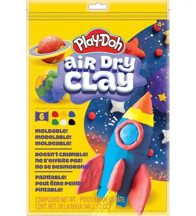 Rechtstreeks Van De Fabrikant Play-Doh Speelklei - Air Dry Clay - Multi Kleurzak - 340 g