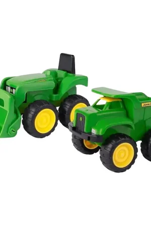 John Deere Werkwagens - Mini Zandbak Tractor & Dump Truck Set Laatste Versie