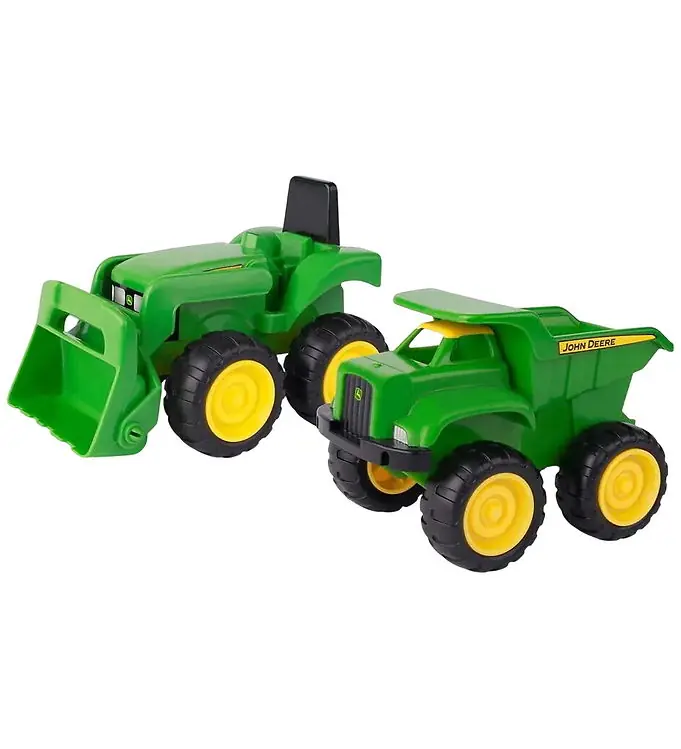 John Deere Werkwagens - Mini Zandbak Tractor & Dump Truck Set Laatste Versie