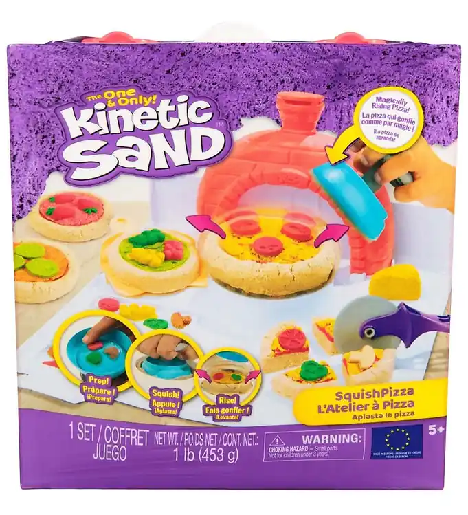 Exclusieve Aanbieding Kinetic Sand Strandset - Squish Pizza - 453 g