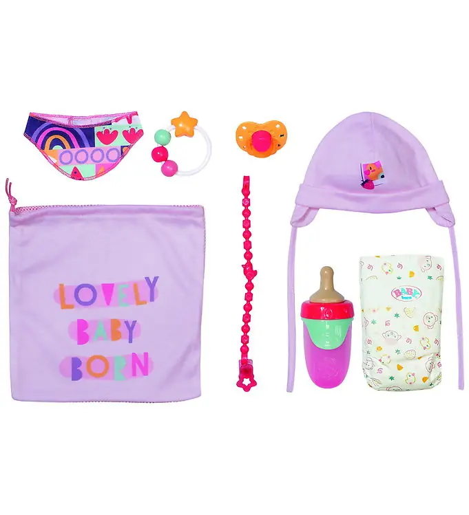 Lage Kosten Baby Born Poppen Accessoires - Pasgeboren Set - 7 Onderdelen