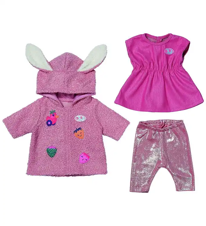 Baby Born Poppenkleding - Jassenset m. Jurk - 43 cm Laatste Kans