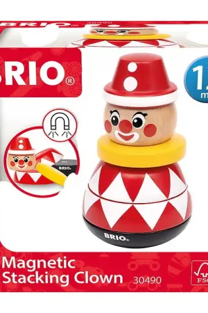 BRIO Stapelspeelgoed - Magnetisch - Clown - 5 Onderdelen Weekendaanbieding