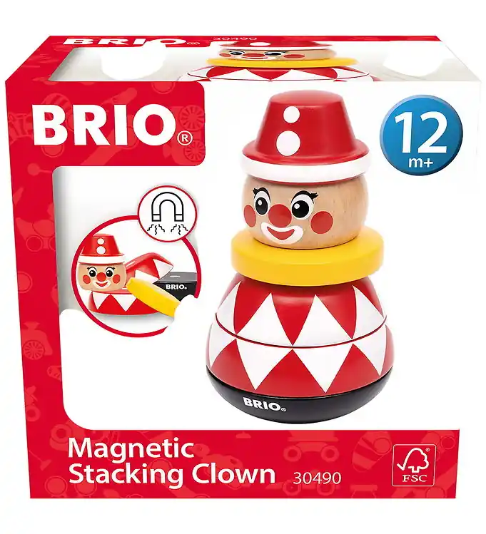 BRIO Stapelspeelgoed - Magnetisch - Clown - 5 Onderdelen Weekendaanbieding