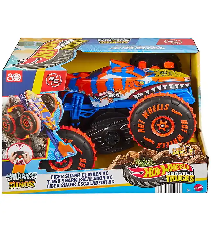 Speciale Aanbieding Hot Wheels Afstandsbediening Auto - Monster Trucks - Tiger Shark