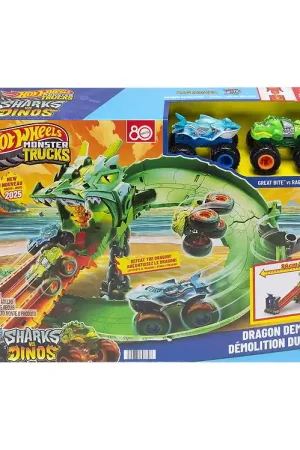 Hot Wheels Racebaan - Great Bite vs Rageasaur - Dragon Demolitio Direct Beschikbaar
