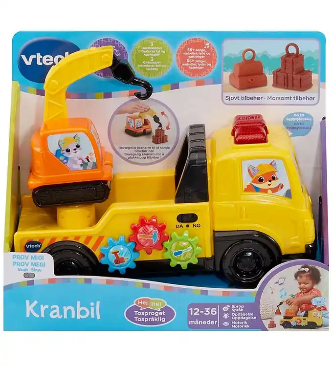 Finale Uitverkoop Vtech Activiteitenspeelgoed m. Licht/Geluid - Kraan - DA/NO