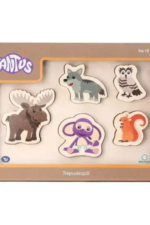Flitsaanbieding Fantorangen & Fantus Puzzel - Hout - 5 Bakstenen - De dieren I B