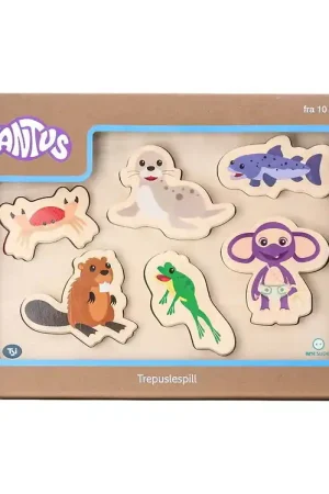 Fantorangen & Fantus Puzzel - Hout - 6 Bakstenen - Dieren in het Meest Verkocht