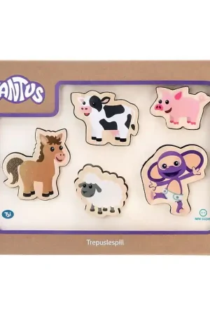 Nu Kopen Fantorangen & Fantus Puzzel - Hout - 5 Bakstenen - Boederijdiere