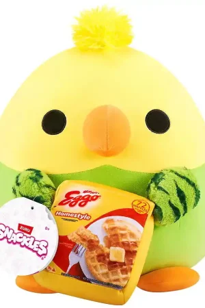 Snackles Knuffel - 20 cm - Papegaai Bliss m. Eggo Wafels Korting