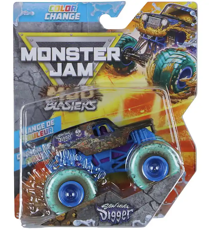 Monster Jam Truck - 1:64 - Kleurverandering - Sonuva Digger Exclusieve Aanbieding