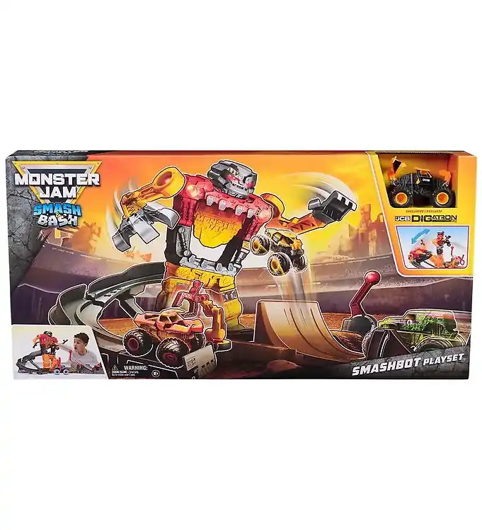 Monster Jam Speelset - 1:64 - Smash & Bash - Smashbot Aanbieding
