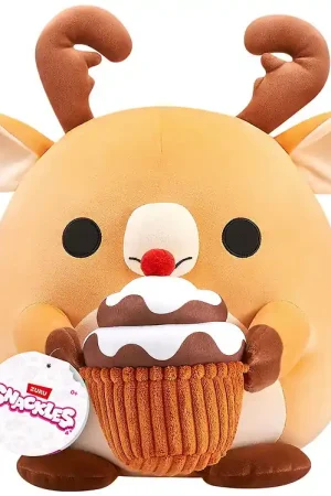Snackles Knuffel - 35 cm - Het Rendier Jaime m. Chocolademousse Lage Prijs