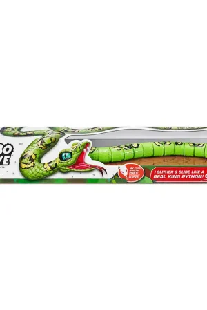Finale Uitverkoop Robo Alive Speelgoeddieren - King Python - Groen