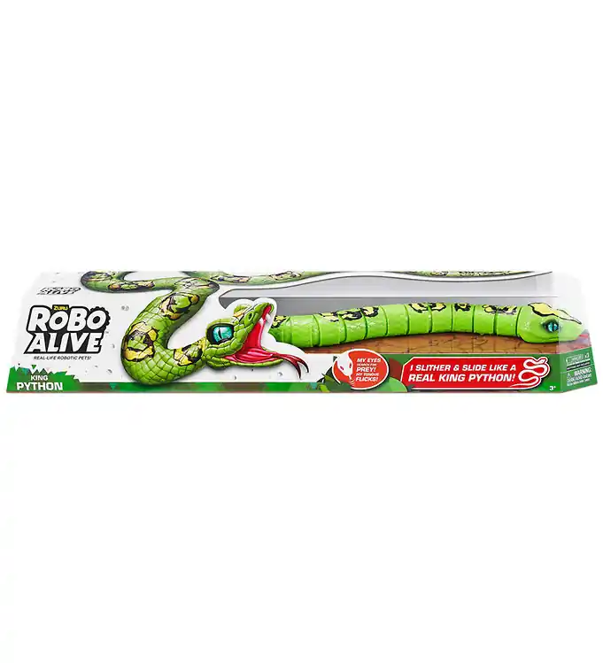 Finale Uitverkoop Robo Alive Speelgoeddieren - King Python - Groen