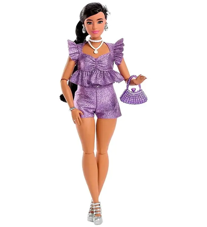 Lage Prijs Barbie Pop - 30 cm - Deluxe Stijl Purple Shorts Indiaas