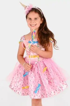 Actieprijs Den Goda Fen Verkleedkleren - Dress Candy - Roze