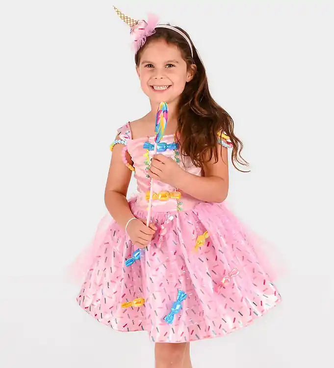 Actieprijs Den Goda Fen Verkleedkleren - Dress Candy - Roze